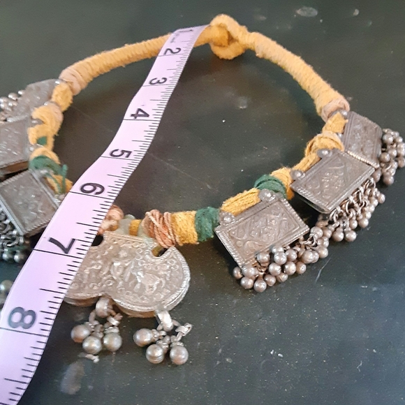 Vintage Silver Tribal Kuchi Marrakesh Necklace with Silver Bells - Picture 11 of 12